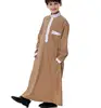 High quality muslim clothing new design fashion softy thawb islamic boy clothing suit 115-160cm tall boy thobe ETH873
