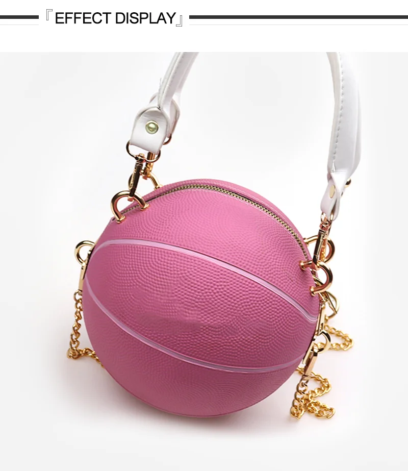 basketball pink purse