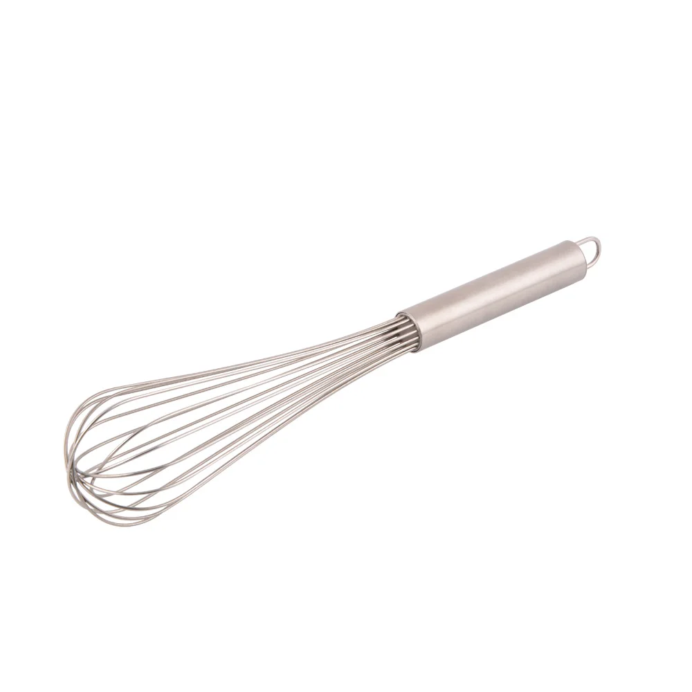 French Wire Egg Pancake Hand Mixer Stainless Steel Egg Beater Whisk