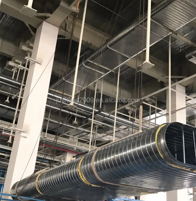 Oval Spiral Duct Air Spiral Pipe Corrugated Duct For Ventilation System Buy Oval Spiral Duct