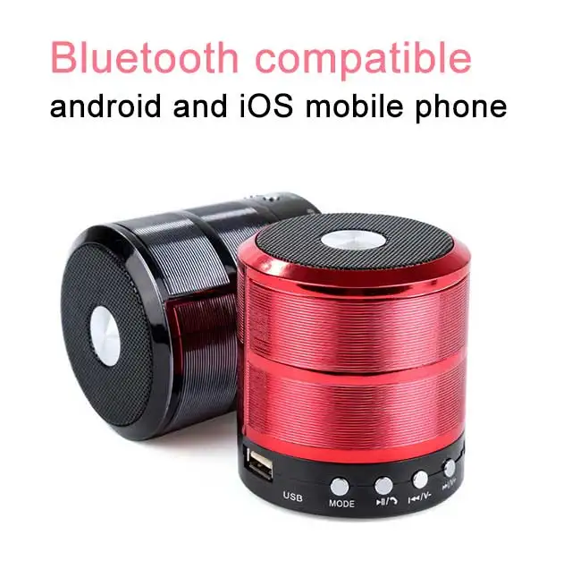 New Design Mini Stereo Speaker Hifi Music Portable Handsfree round Wireless Boombox - ANKUX.COM