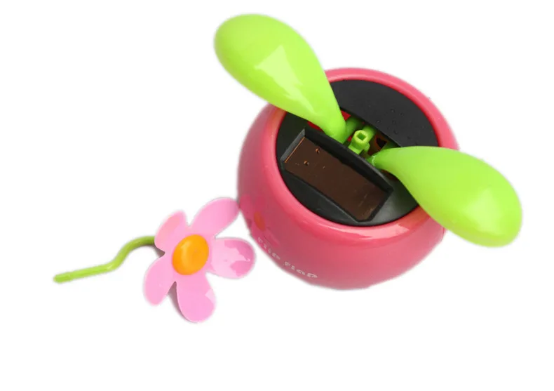 Mini Car Flip Flap Solar Flower For Promotional Artificial Flower For
