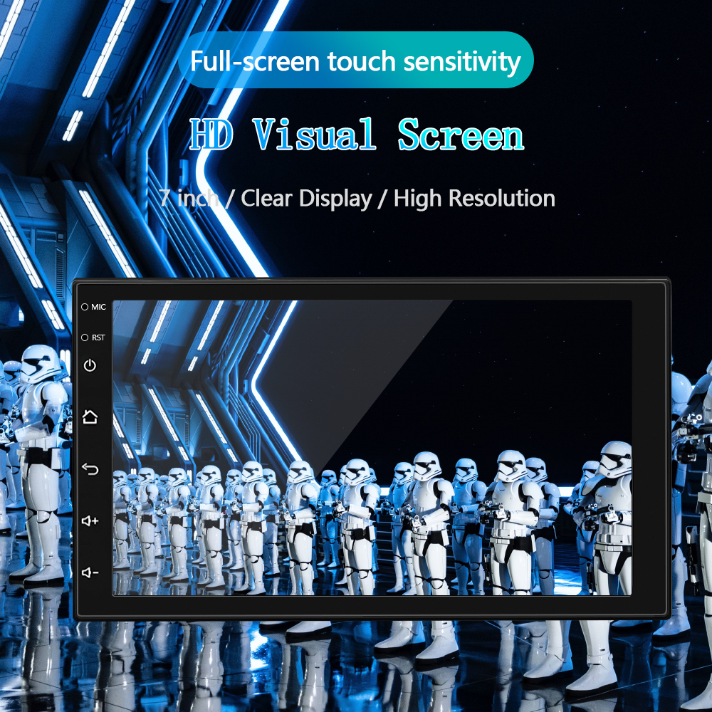 Android 7inch Dvd Player Touch Screen 2 Din Mp5 Player Android 7'' Car