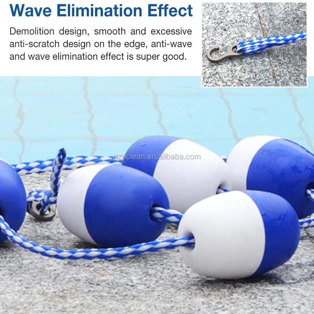 7cm Swimming Pool Safety Divider Rope Float Line With 2 Preassembles Stainless Hooks Buy Pool