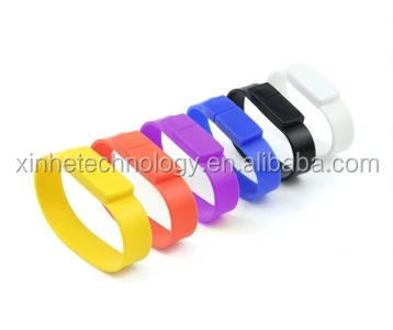 Wholesale rubber wristband usb flash drive shells or housing no chips - ANKUX.COM