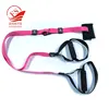 Bodyweight Fitness Resistance Trainer Kit with Nylon Webbing Straps for Door, Pull up Bar or Anchor Point. Lean, Light