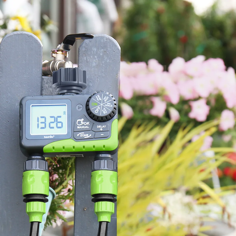 Dual Irrigation Intelligent Timing Controller Automatic Flower Water ...