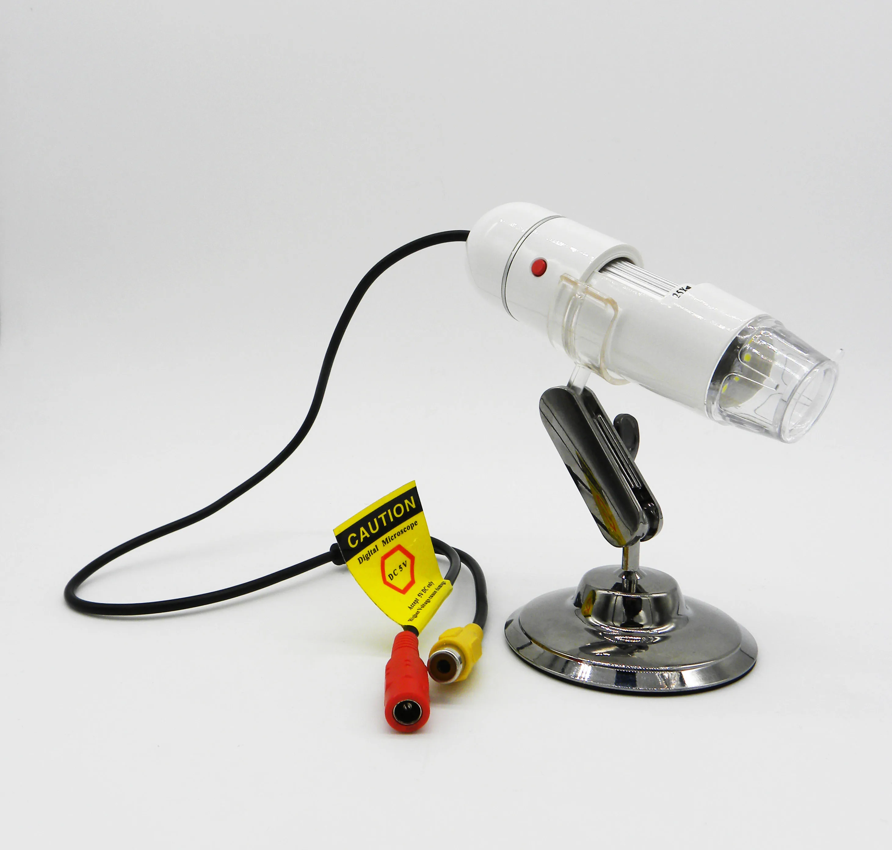 400x Tv Av Digital Microscope Portable Monocular Mini Industrial Light Microscope With 8 Led And