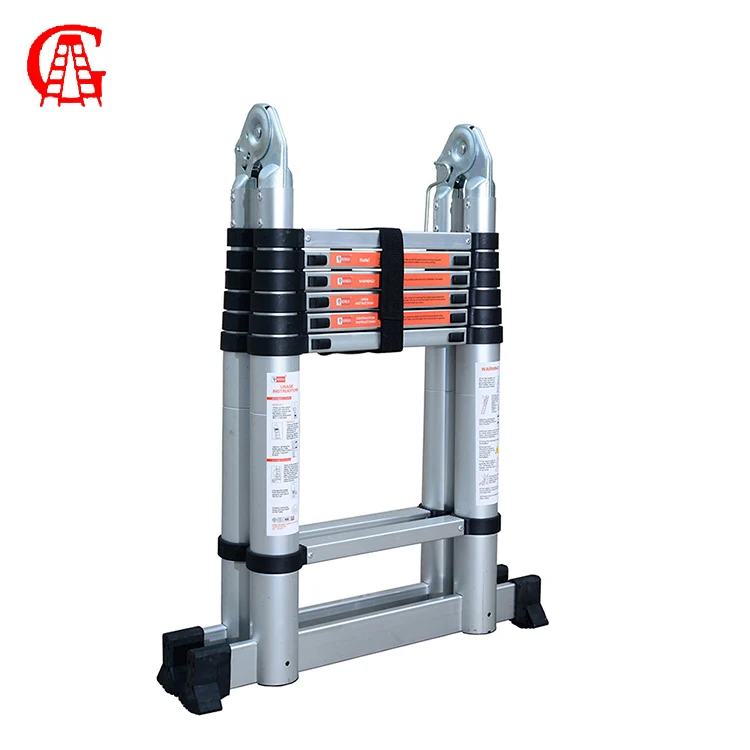 All Aluminum Telescopic Ladder En131 5m Telescoping Fold Up Ladder