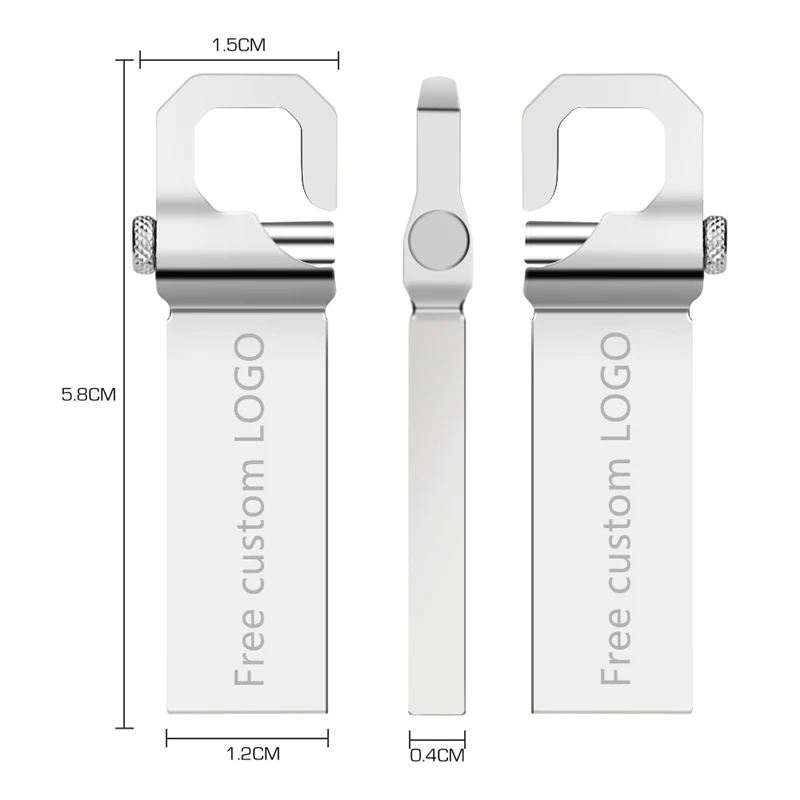 Higi Quality Mini USB Flash Drive USB 3.0 Metal USB stick Real Capacity 8GB 16GB 32GB 64GB Pendrive Free Custom Logo - ANKUX.COM