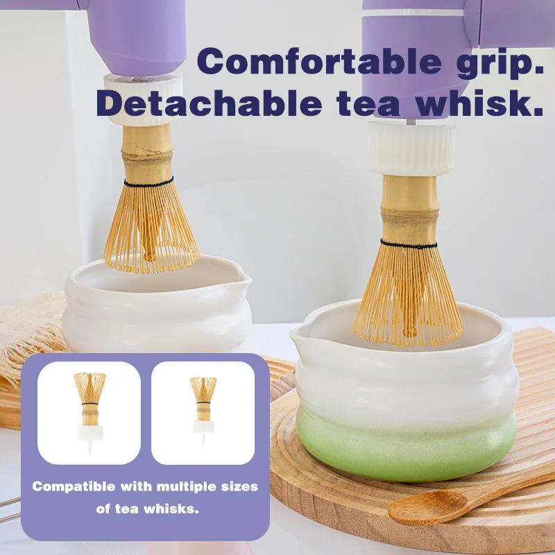 Electric Bamboo Whisk Matcha Brush 3 Gears Adjustable Quickly Whisking Matcha Tool Home DIY Tea-Making Tools Type-C Charging supplier