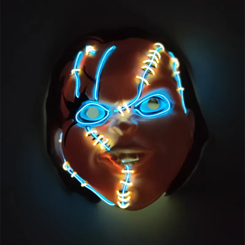 Customized Chucky Mask Chucky Halloween Mask Chucky Doll Halloween Led