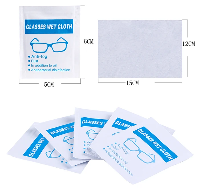 Opula Individually Wrapped Optical Lens Eyeglasses Cleaning Wet Wipes