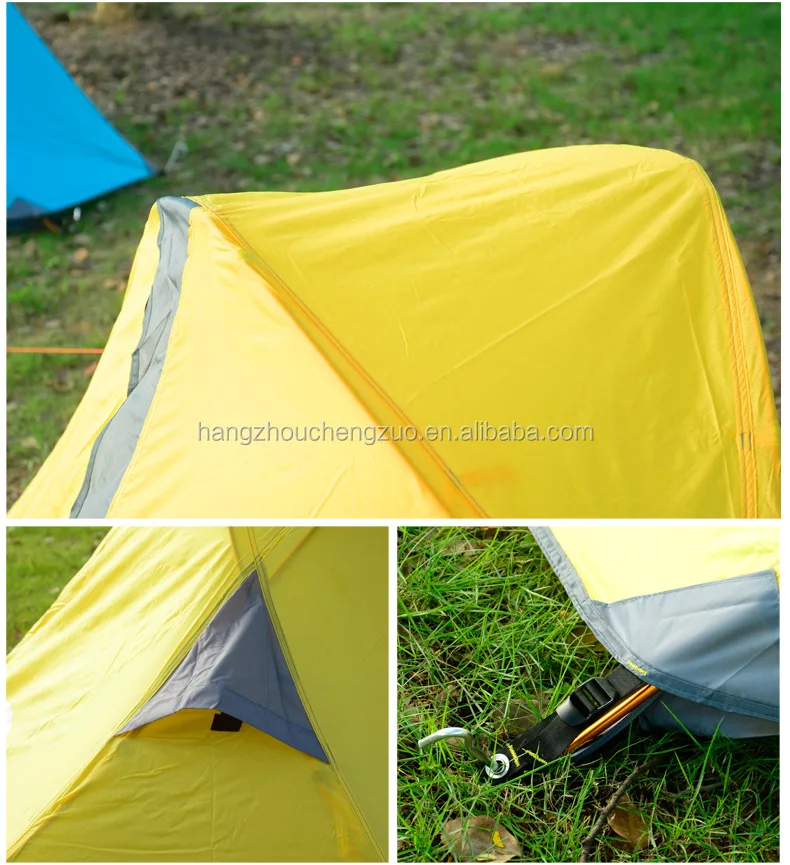 Hot Selling Ultralight Double Layer 1 Person Waterproof Camping Tent, CZX-032 Backpacing 1 Person Tent for Camper tent
