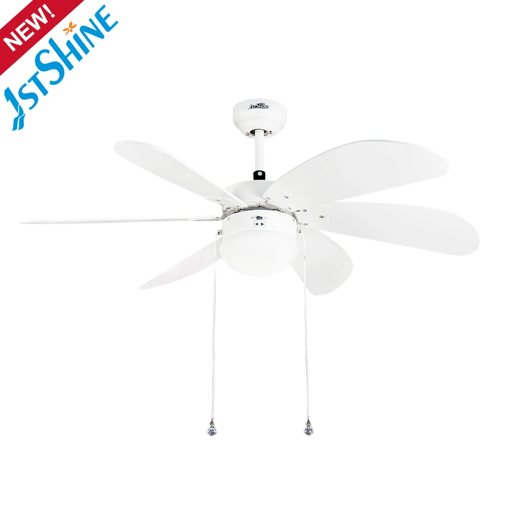 1stshine Hot Sale classical style 42 inch 220V AC motor cheap price MDF blades ceiling fans with pull chain