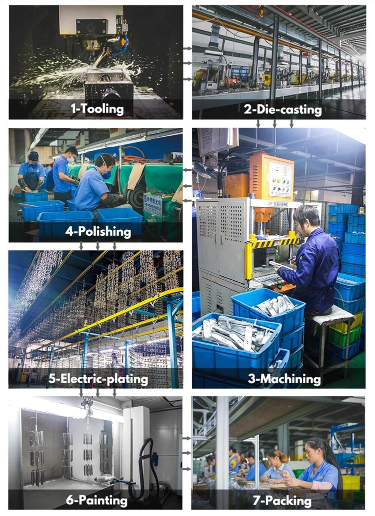 China manufacture simple style aluminum door pull handles