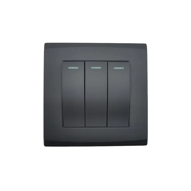 VNX Wall Switch 3gang 1/2way UK Standard Switch
