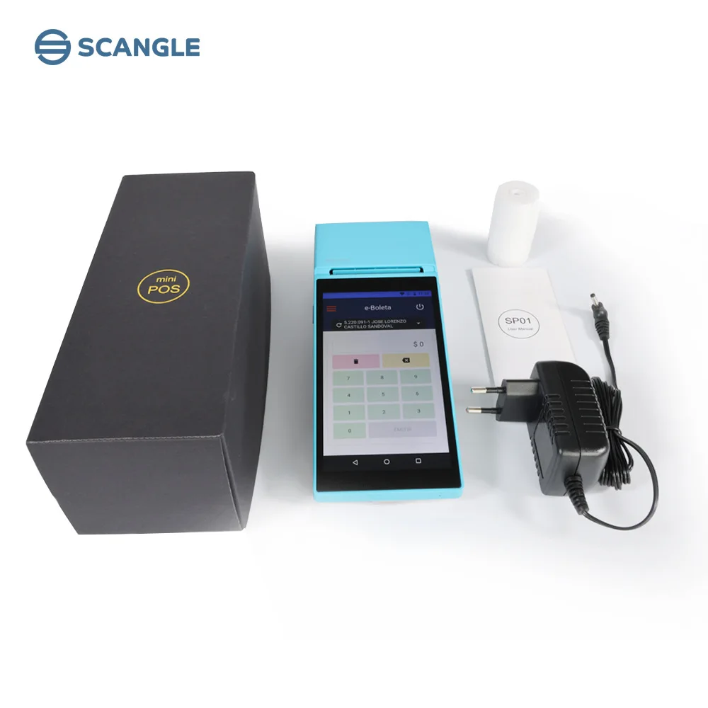 Scangle SP01 Handheld POS Smart Mobile PDA Terminal Android 8.1 5.5inch ...