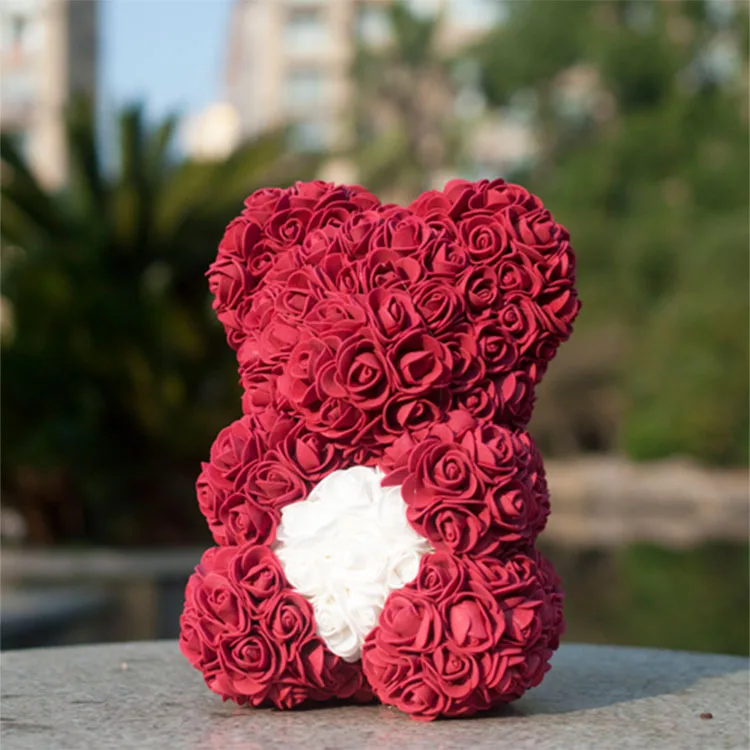 rose bear gift box wholesale