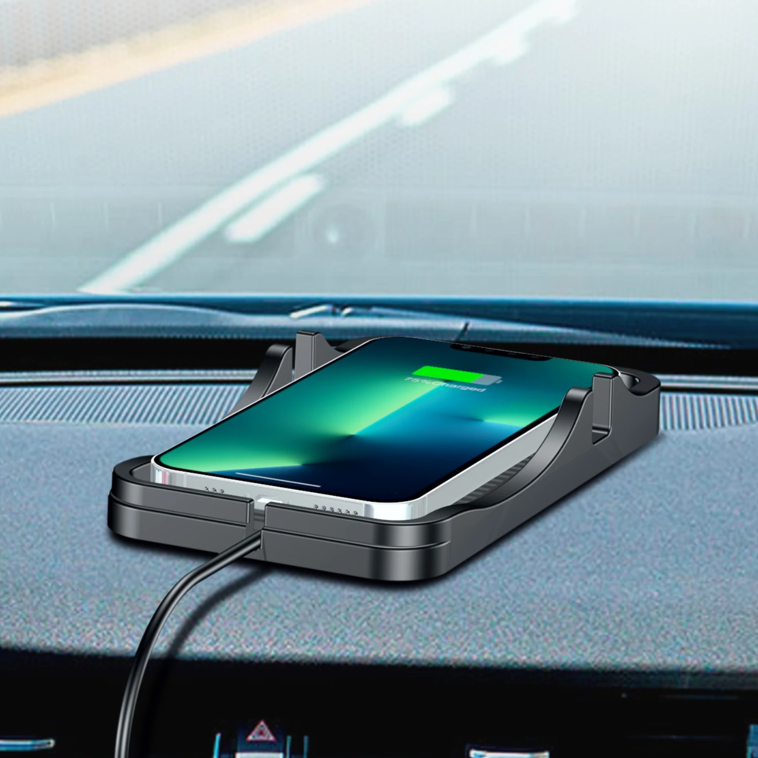 Oem Qi Standard In Car Wireless Charge Pad 15w Fast Charging Mobile