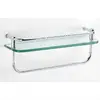Stainless Steel Wall Mounted Bathroom Glass Corner Shelf With Single Tier Bathroom Tempered Glass Shelf