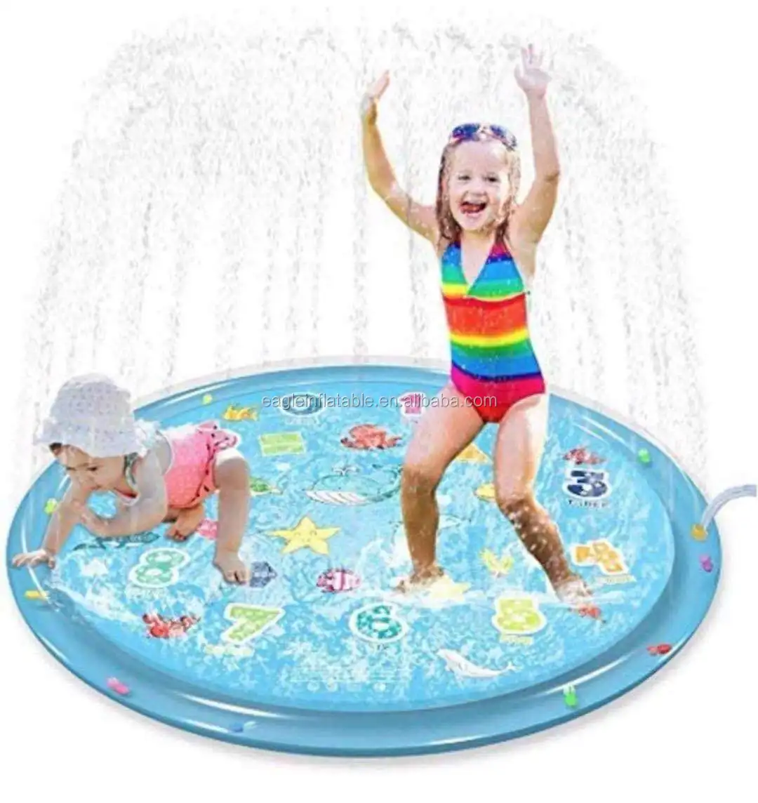 splashing water play mat