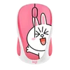 Logitech LINE FRIENDS Wireless Cute Mouse Woman with Wireless Pink 2.4G Receiver Mouse