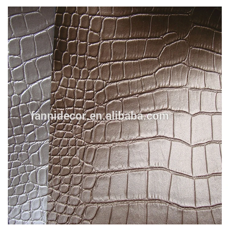 Crocodile Skin Sofa Leather Fabric Crocodile Synthetic Leather Fabric For Sofa Upholstery