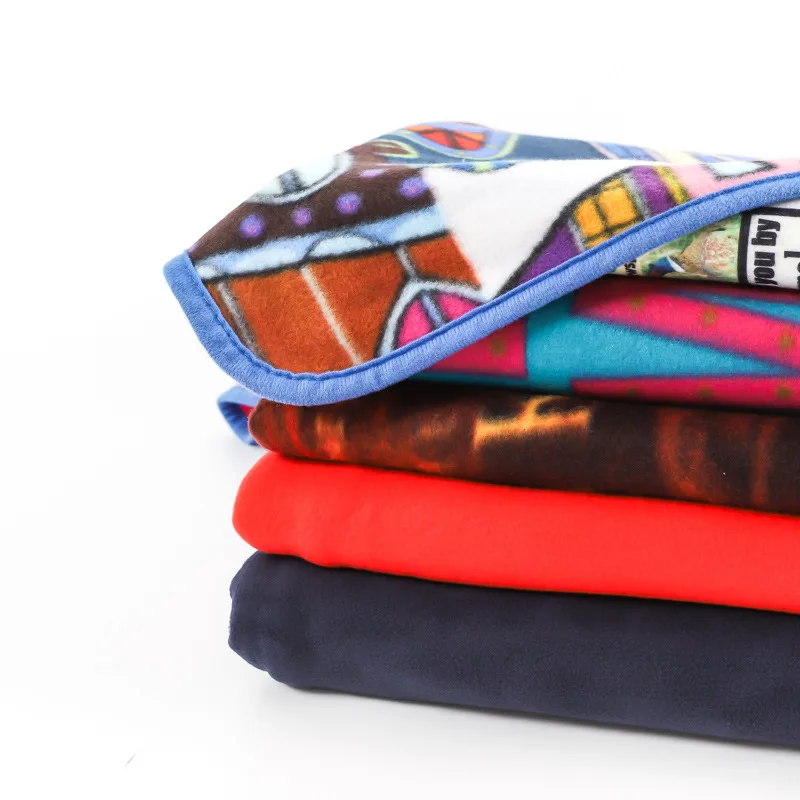 Custom Solid Pattern Knitted Polar Fleece Throw Blanket 100% Anti-Pilling Polyester Four Seasons Use Handwash Care Premium Gift