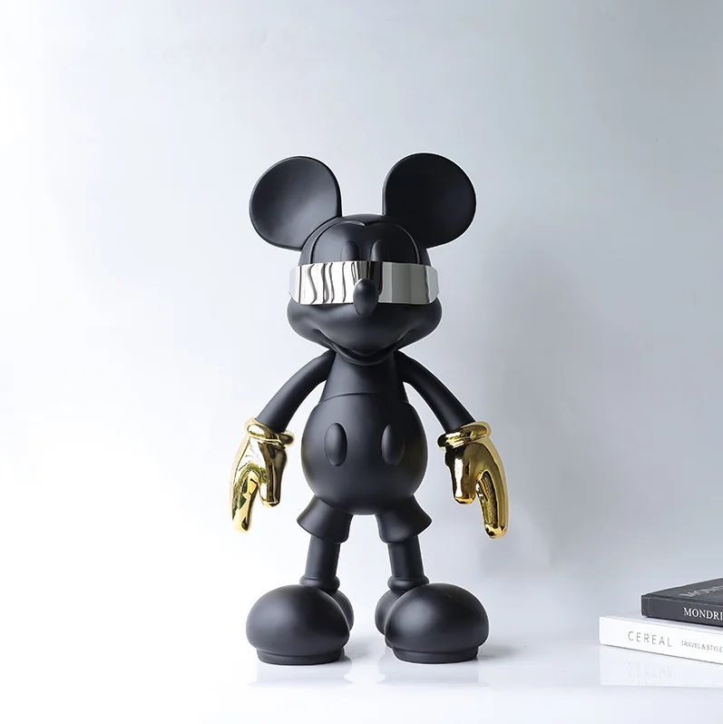 Mickey Mouse Wearing Glasses - Electroplated Resin Craft
