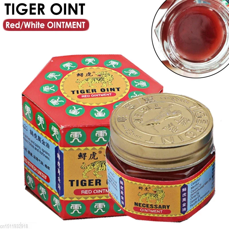 Original Red Balm Tiger Ointment Chinese Painkiller Lion Balm Muscle