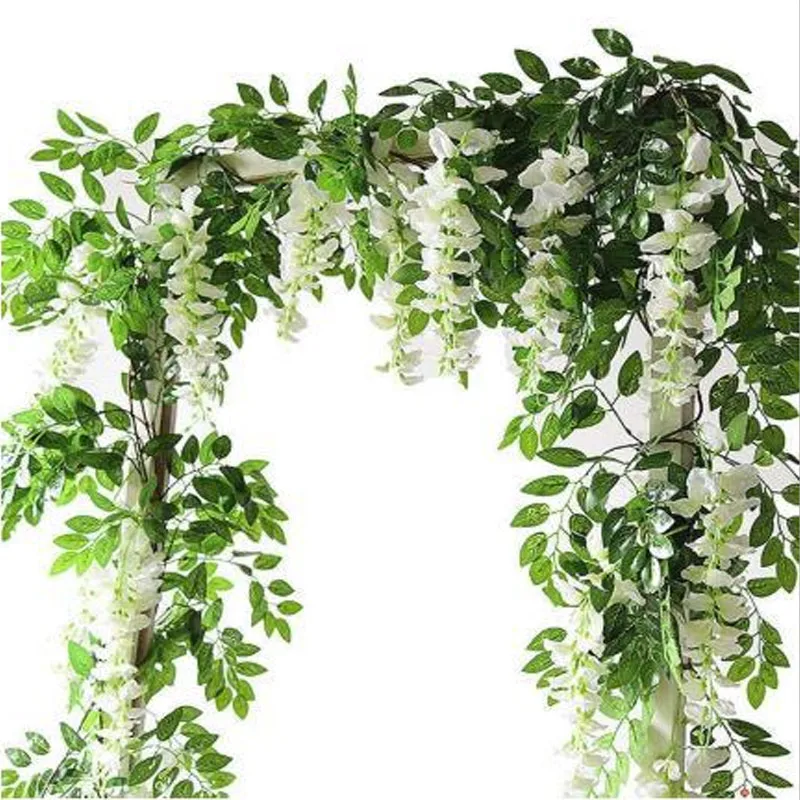 Artificial Plant Wisteria Flowers For Ceiling Wisteria Vine For Wedding