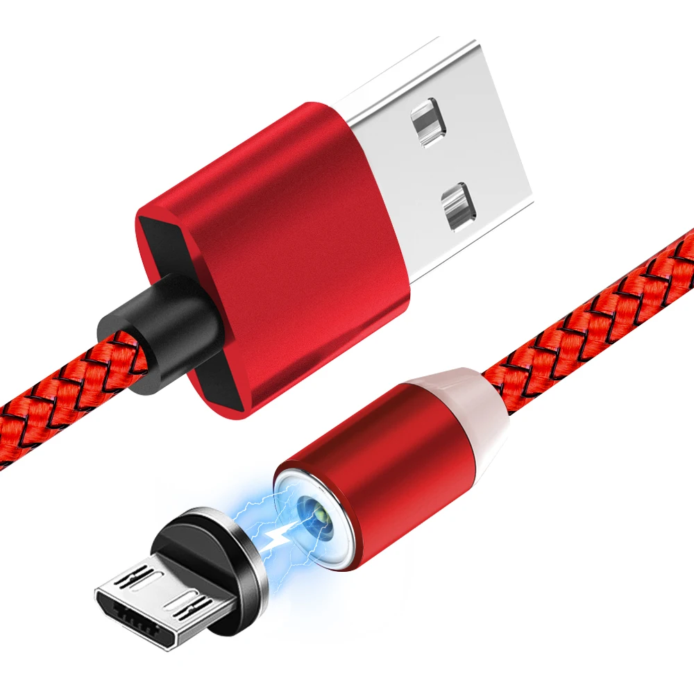 
Free Sample Nylon Braided 3A Fast Charging Magnetic USB Cable Phone 