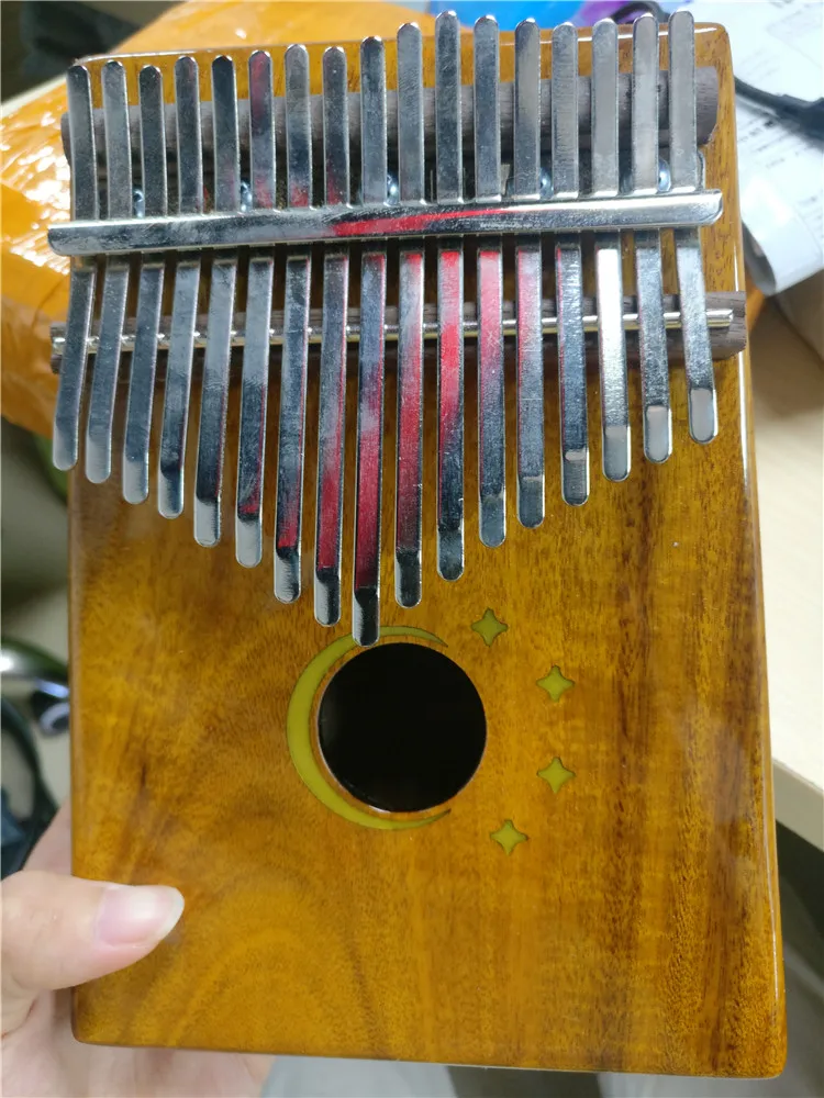 Kimi 17 Key Kalimba Crystal Acrylic Thumb Piano Musical Instrument For