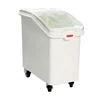 102L Kitchen Plastic Storage Bin With Wheel and Lids for Rice Flour Ingredient