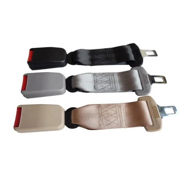 Auto Seat Belts Bus Seat Belt Black Blue Customized Gray Buckle Fabric
