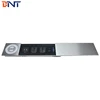 manual sliding design for conference room table AV solution table mount power outlet