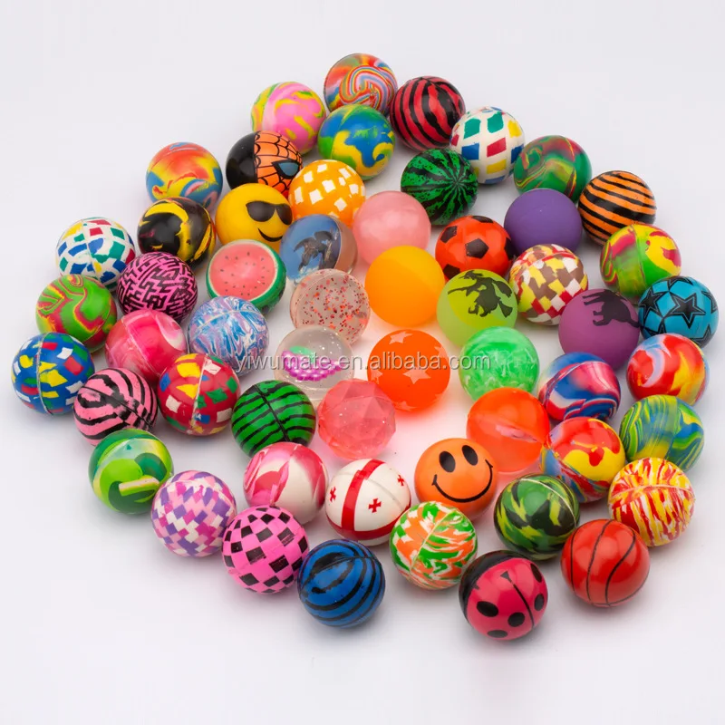 1" 25x Rubber BOUNCING BALLS NEW!! Wholesale Assorted Bulk Lot FREE SHIPPING 