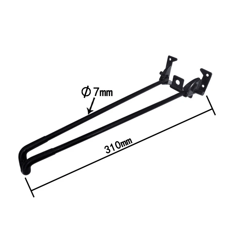 12 Inch Black Carbon Steel Solid Table Legs Folding
