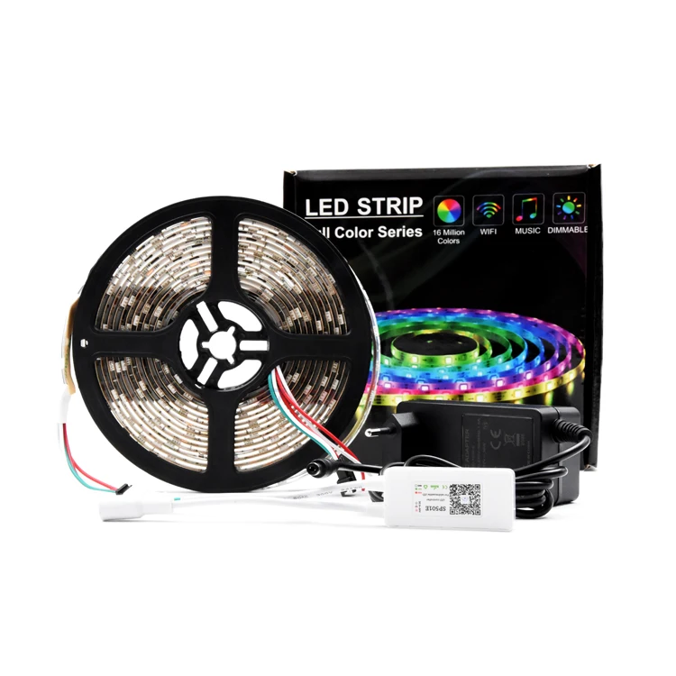 Pixel Led Strip Light Led Stripe 5 Meters For Motorcycles Rgb Led Strip Touch Remote Rgb Led Strip 5M