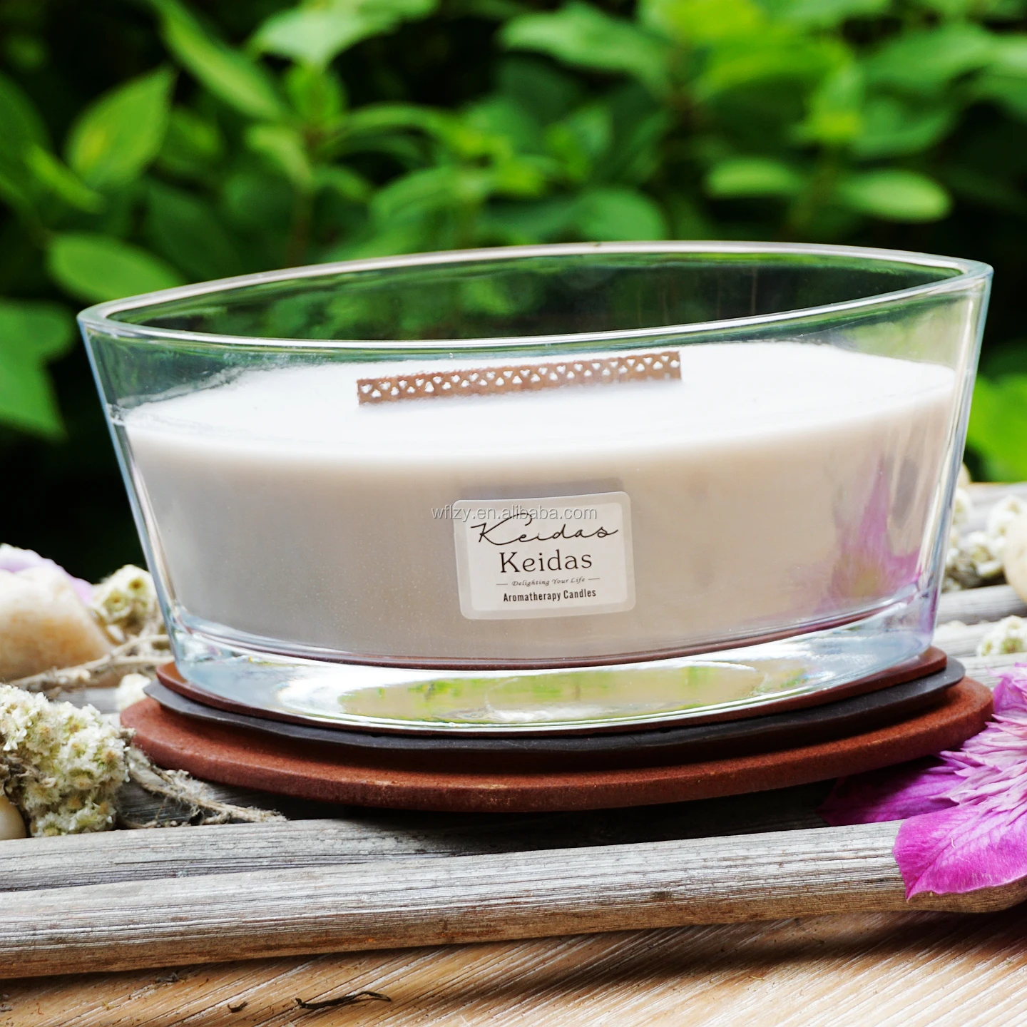 Luxury Oval Scented Candle With Wood Lids Buy Scented Candle,Woodwick