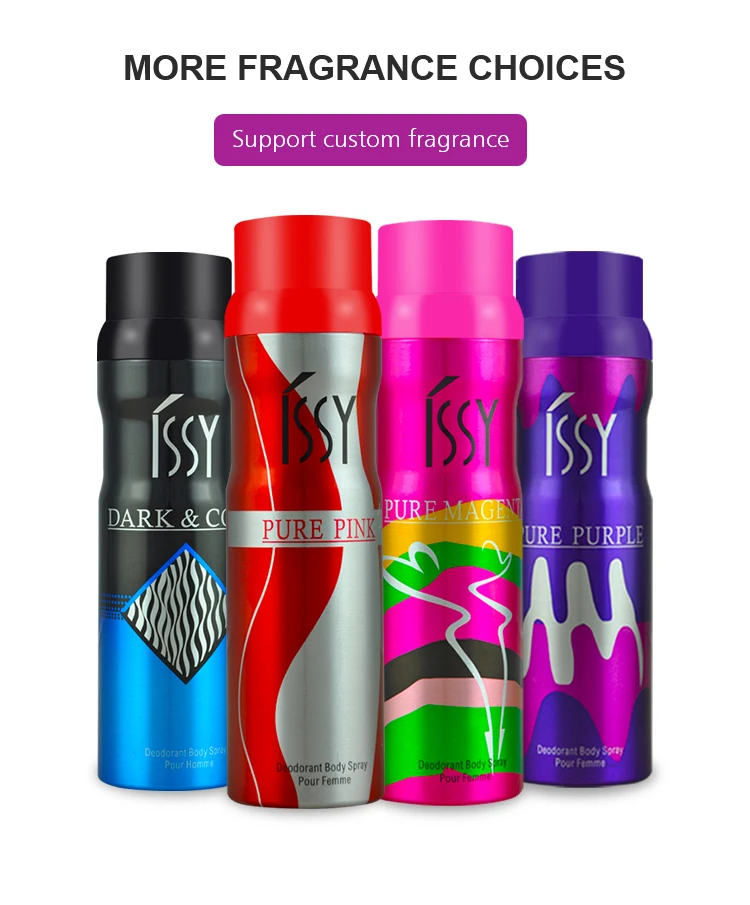 Oem Long Lasting Refreshing Fragrance Deodorant Spray Bottle Femme Body