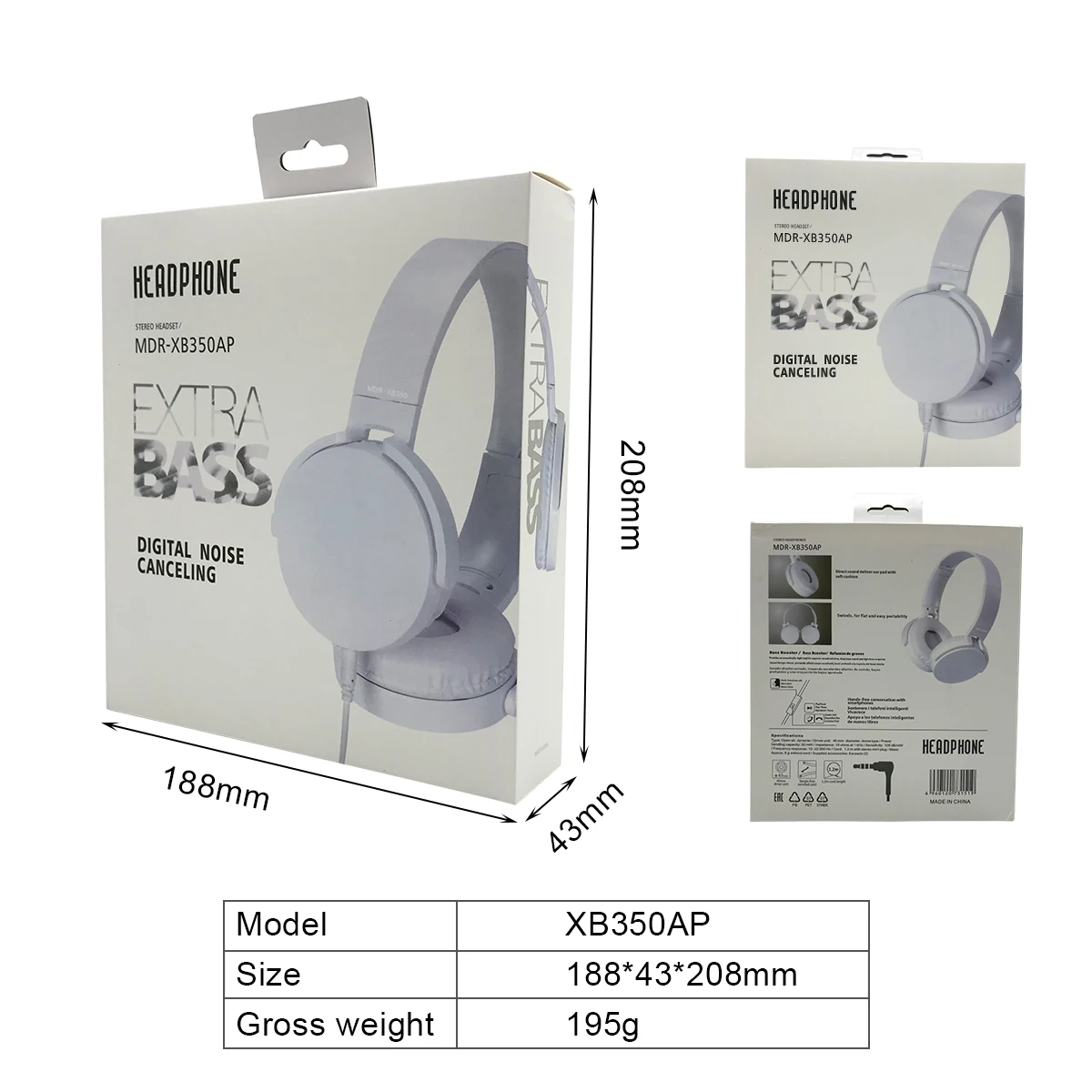 custom stereo wired headphones