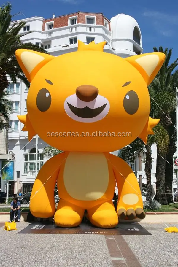 20ft Tall Outdoor Giant Inflatable Lion Cartoon for Cannes Film Festival