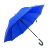 23inch waterproof auto open curve handle OEM service straight umbrella