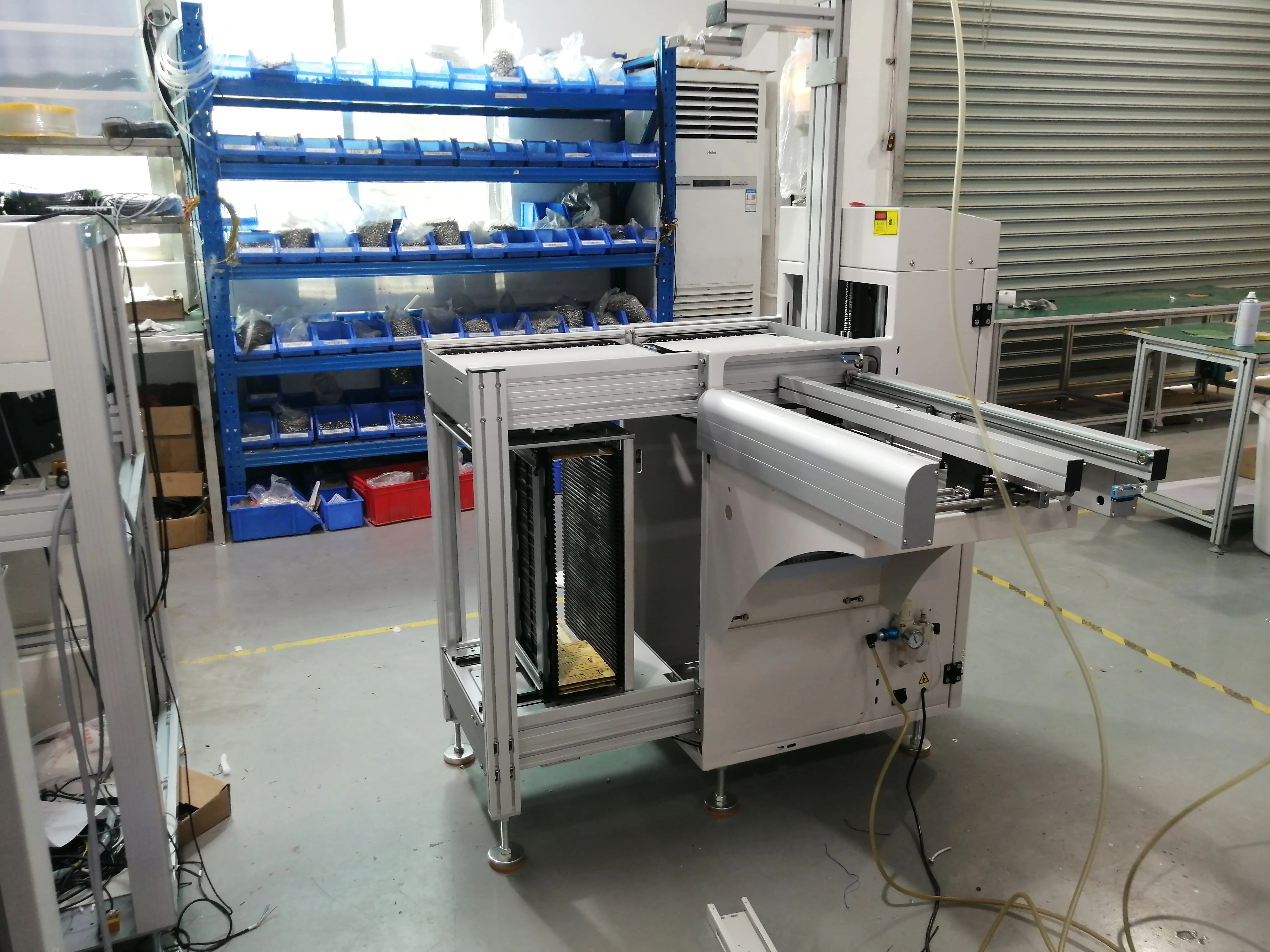 Automatic Smt L Type Unloader Pcb Magazine Rack Unloader Machine For ...