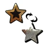 Hot sale Iron on High Quality Custom star reversible sequin embroidery Patches for Clothes Bags Hats Shoes t-shirt