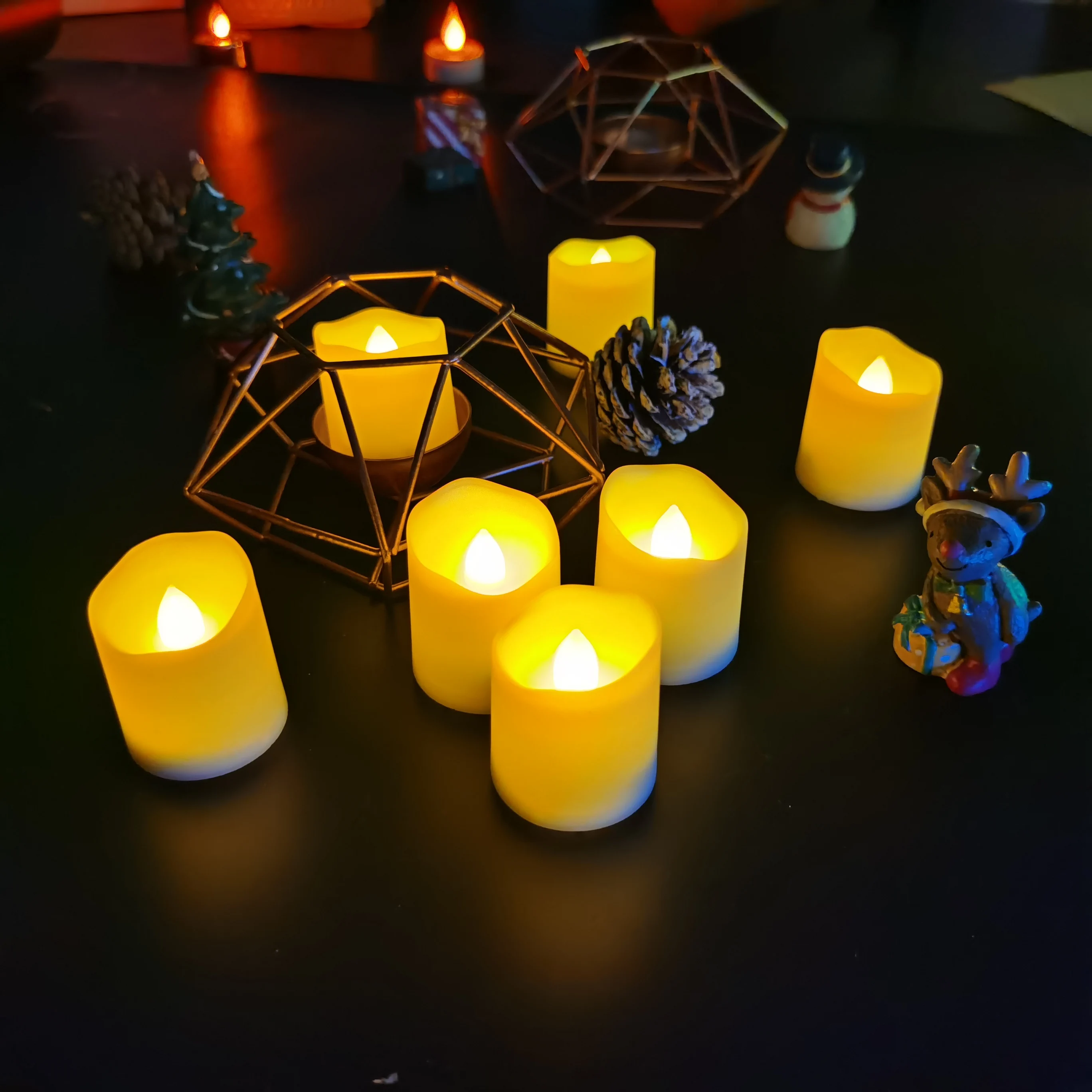 Battery-Powered Halloween Best Battery Candles Warm Light Led Tea Light (12pack)