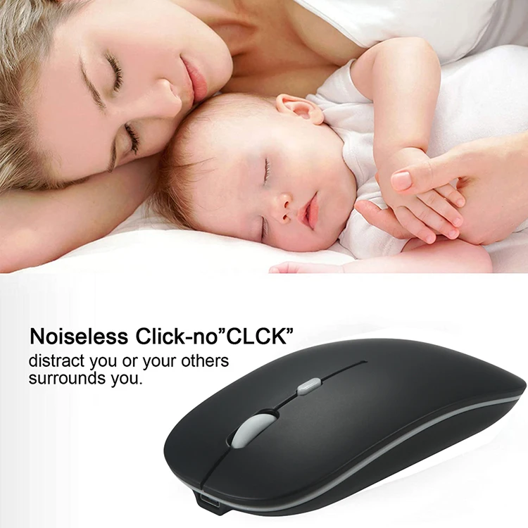 High quality OEM Computer Accessories Slim 2.4g Rechargeable Wireless Mouse
