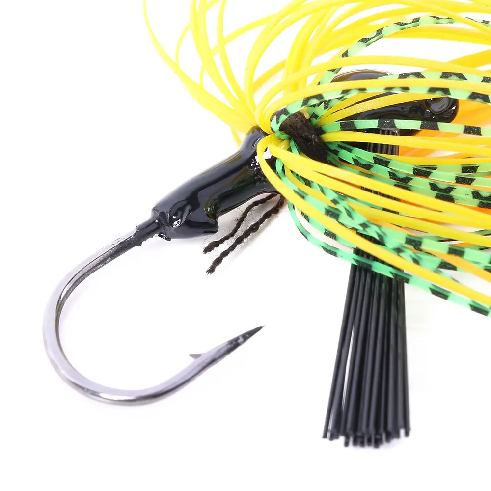 Newbility Tungsten Jig Chatterbait 10g Tungsten Head Silicone Skirts